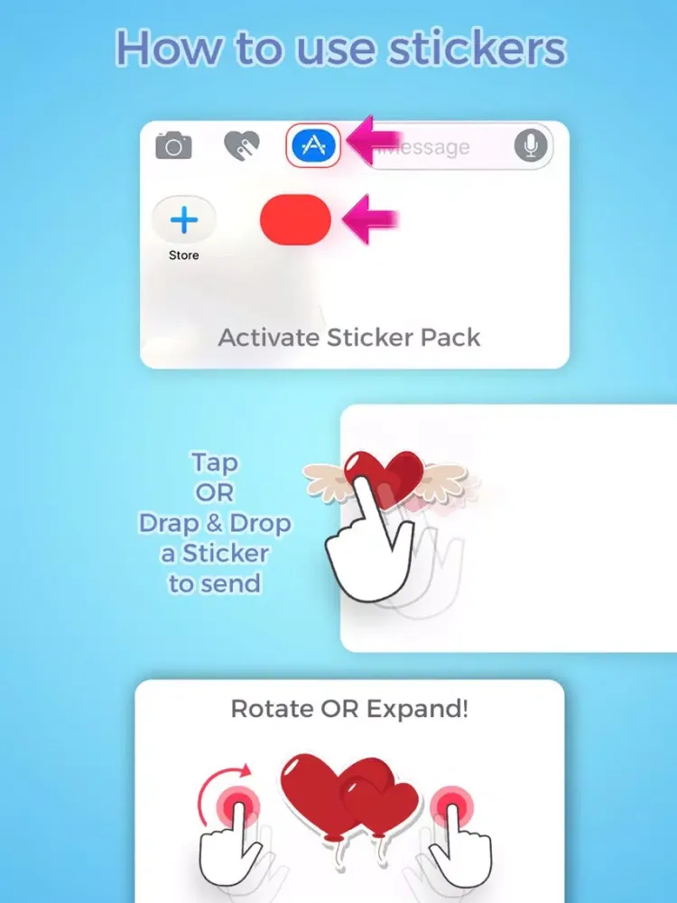 Capturas de pantalla de Decorative with hearts for valentine day iPad 