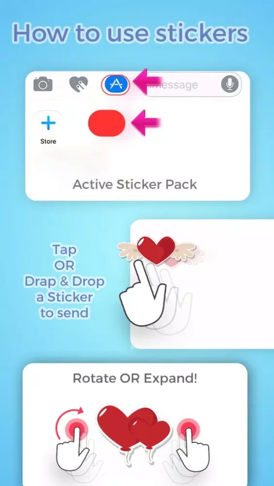 Capturas de pantalla de Decorative with hearts for valentine day