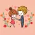 Hand-Drawn Couple Stickers