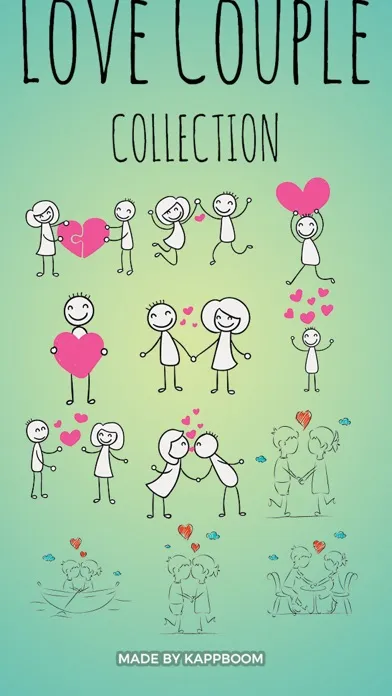 Stick-Figure Couple Stickers应用截图
