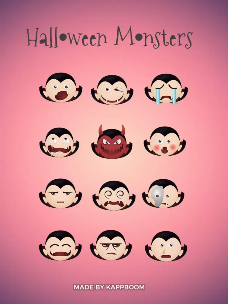Скриншоты Halloween Vampire Emoticons iPad 