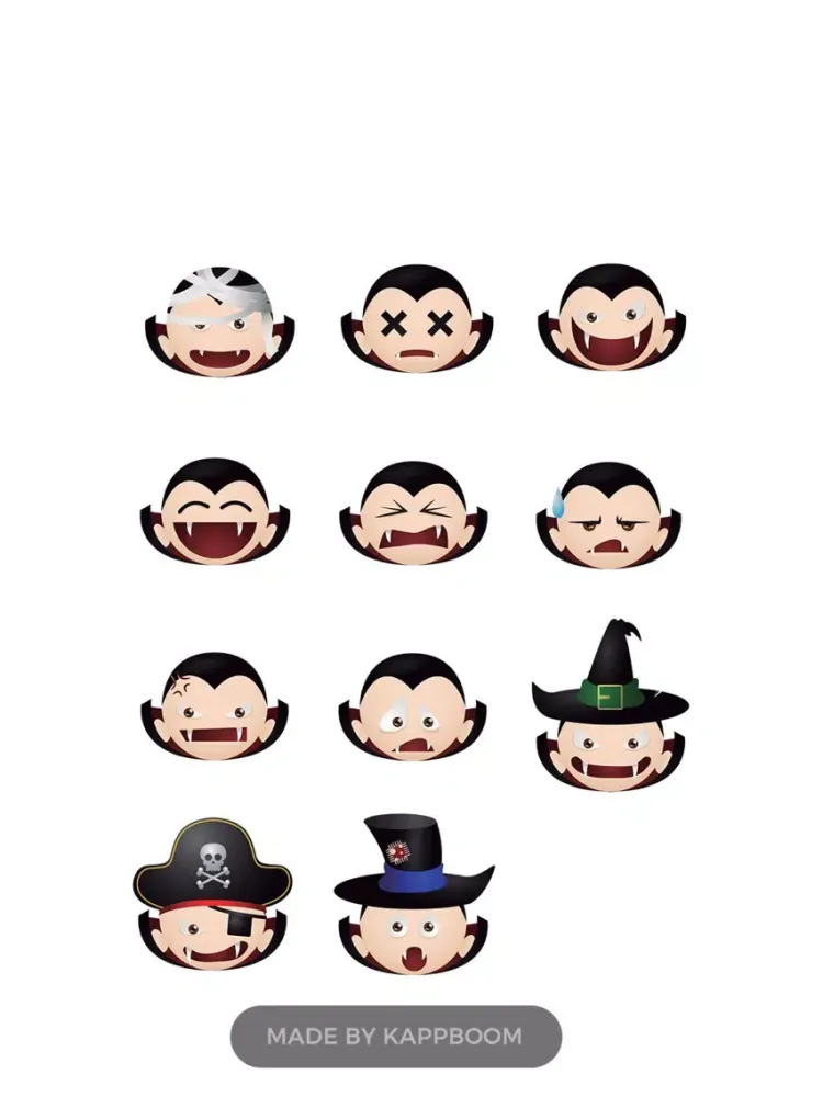 Скриншоты Halloween Vampire Emoticons iPad 
