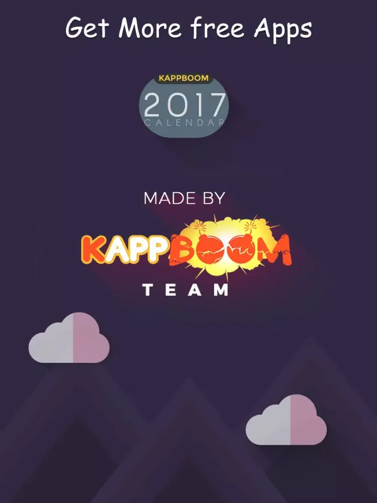 2017 Calendar Stickers iPad 应用截图