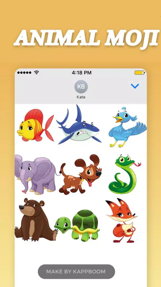 Animal Moji Sticker Screenshots
