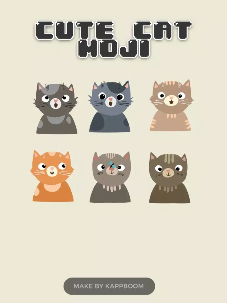 Cute Cat Moji iPad 应用截图