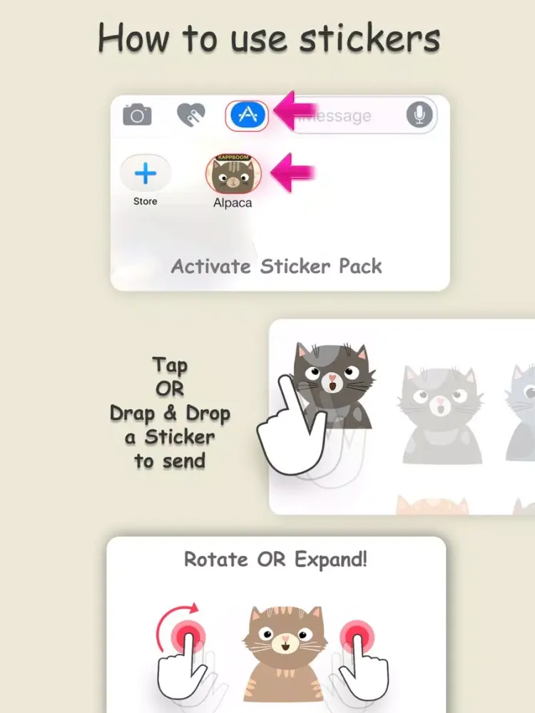 Cute Cat Moji iPad 应用截图