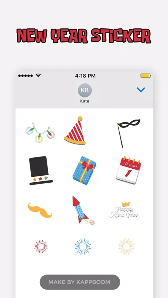 Funny New Year Stickers Screenshots