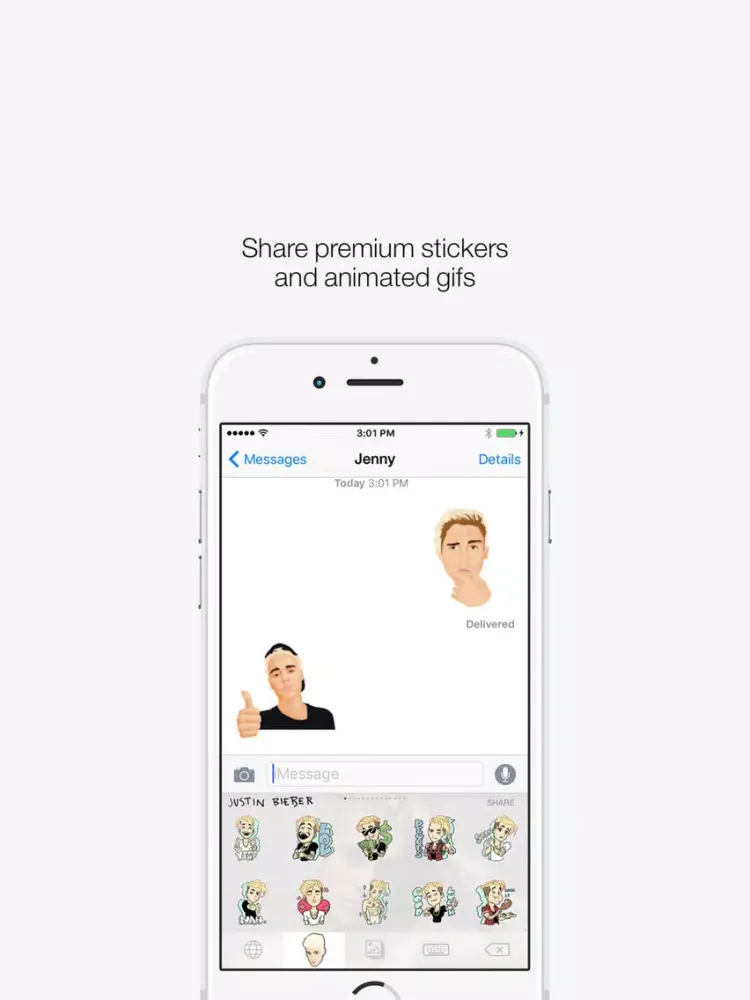 Скриншоты Justmoji iPad 