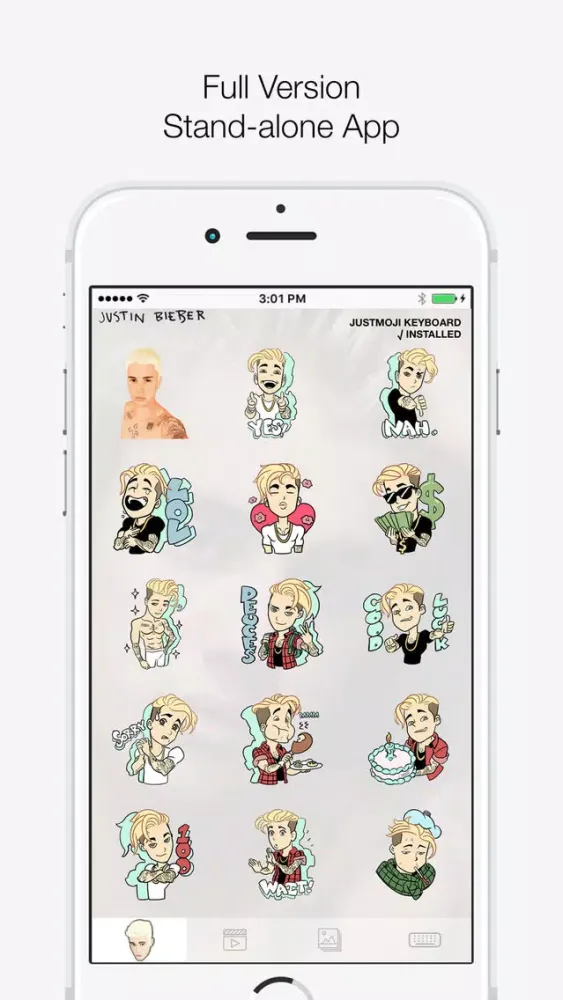 Скриншоты Justmoji
