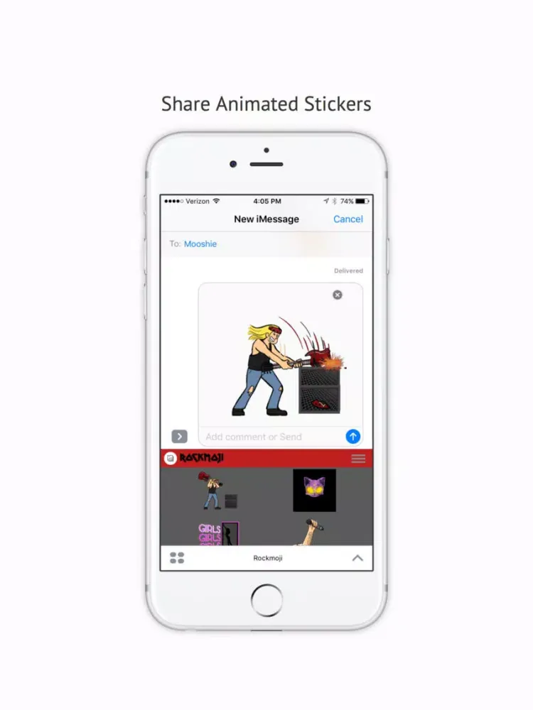 Rockmoji iPad  스크린샷