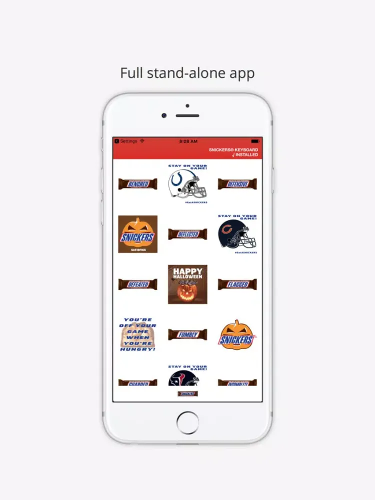 SNICKERS® Stickers iPad  स्क्रीनशॉट