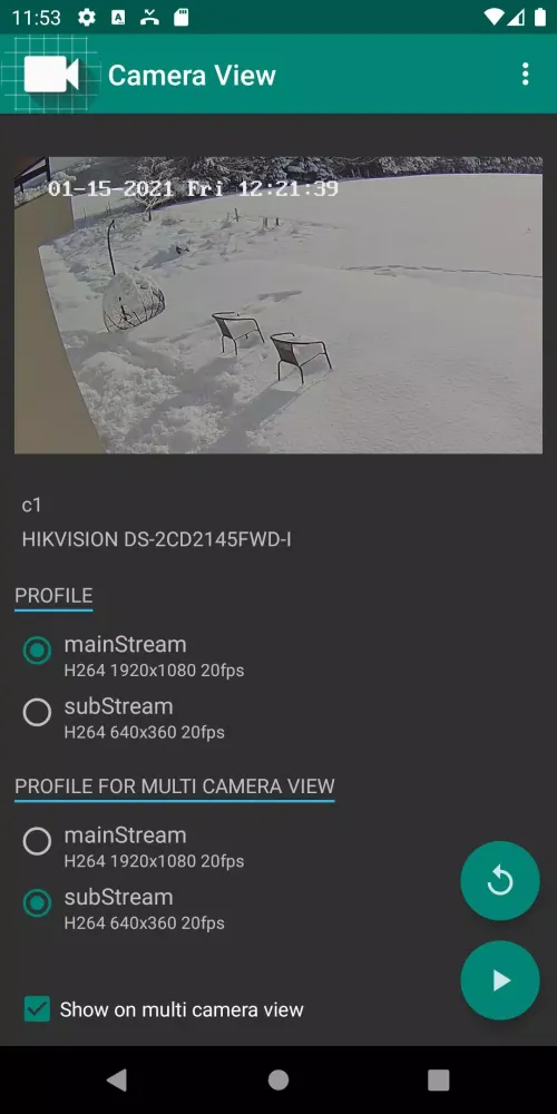 Screenshot di IP Camera Viewer