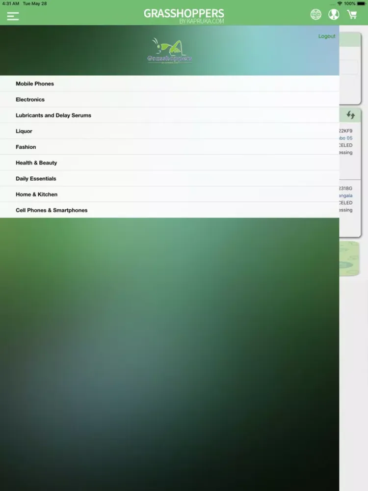 ภาพหน้าจอของ Grasshoppers. iPad 