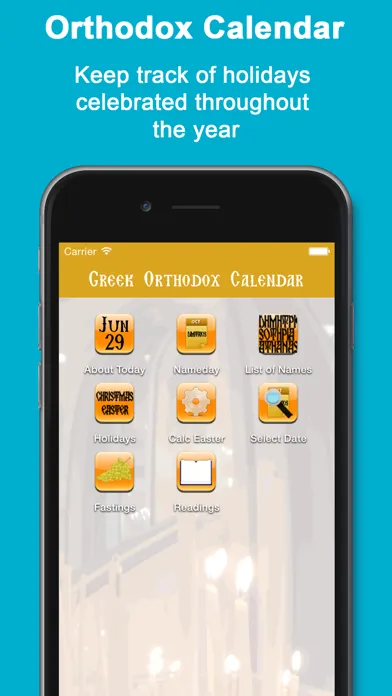 Greek Orthodox Calendar應用截圖