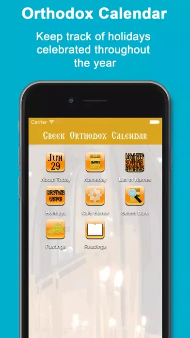 Screenshot di Greek Orthodox Calendar