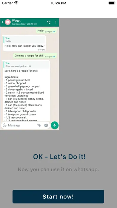 Wagpt: AI Chat Whatsapp Screenshots