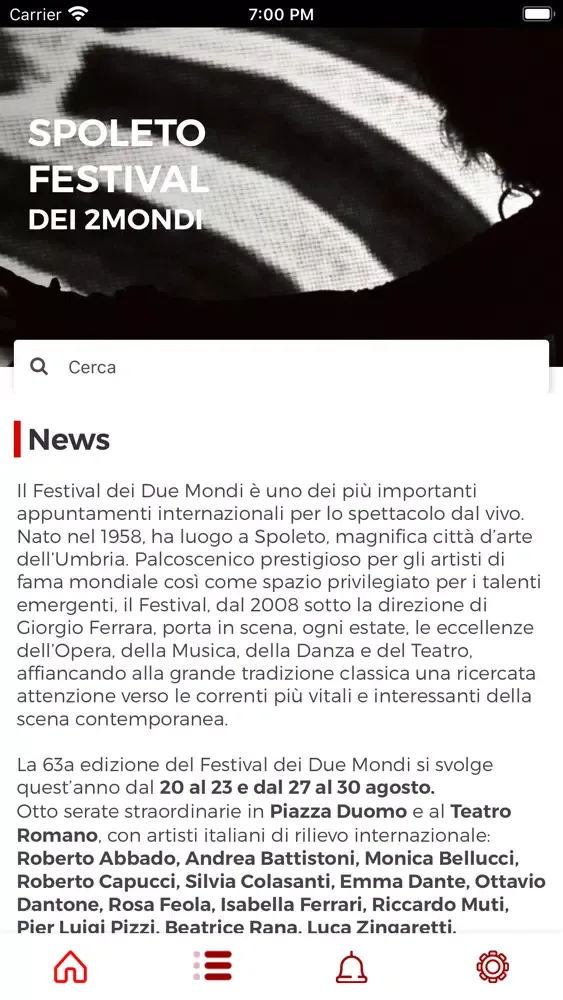 Festival di Spoleto Screenshots