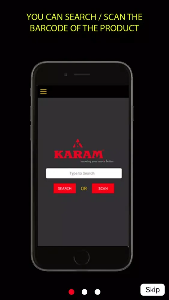 Zrzuty ekranu Karam Products