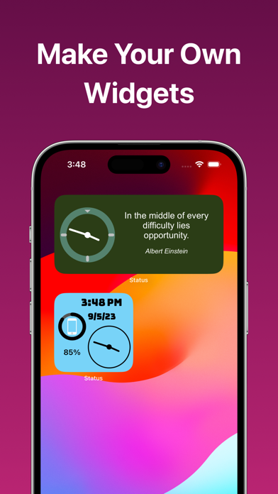Capturas de pantalla de Status - Widget Maker
