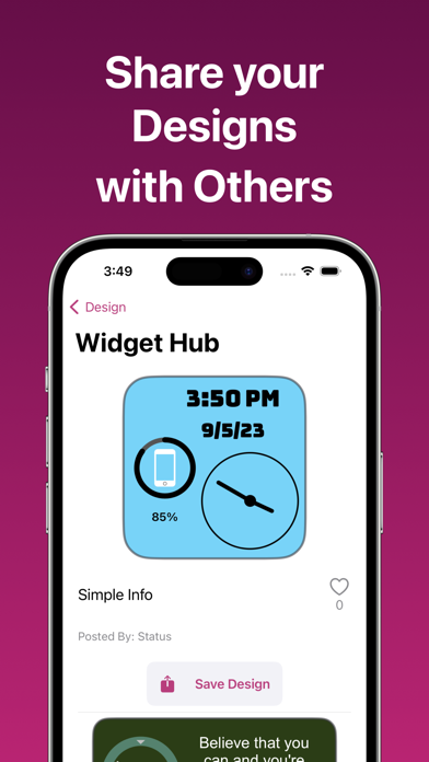 Capturas de pantalla de Status - Widget Maker