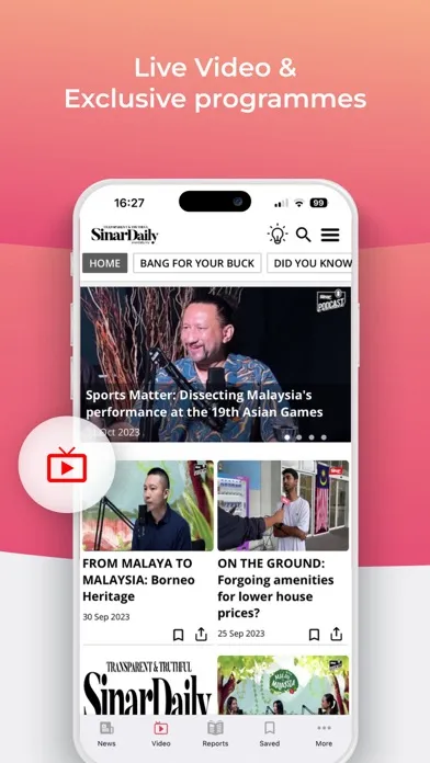 Capturas de pantalla de Sinar Daily- Malaysia News
