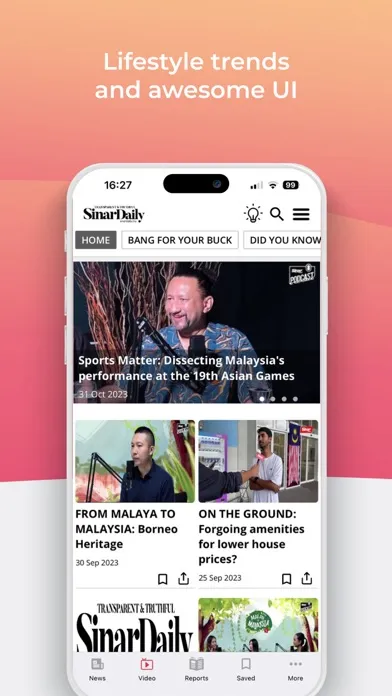 Capturas de pantalla de Sinar Daily- Malaysia News