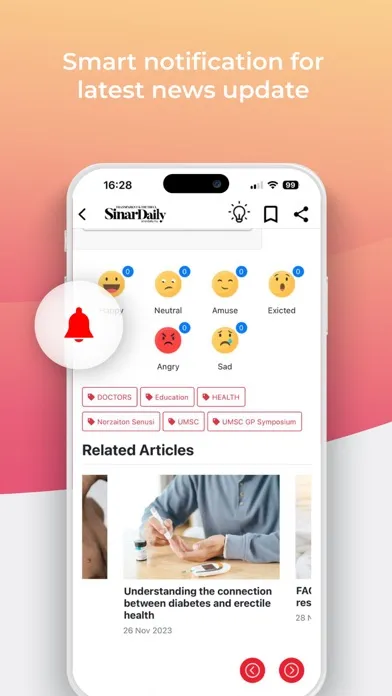 Capturas de pantalla de Sinar Daily- Malaysia News