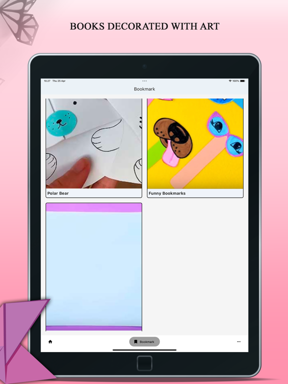 How to make bookmarks iPad  Screenshots
