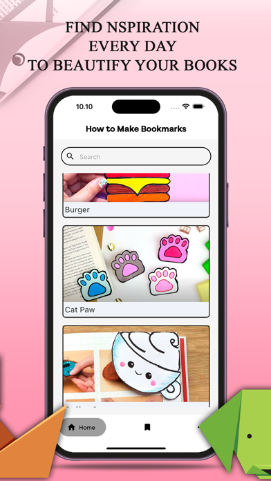 How to make bookmarks Screenshots