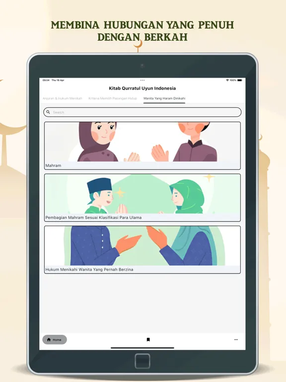 Capturas de tela do Kitab Qurratul Uyun Indonesia iPad 