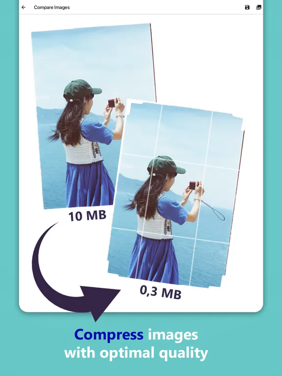 Reduce Photo Size iPad  스크린샷