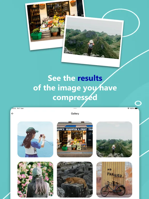 Reduce Photo Size iPad  스크린샷