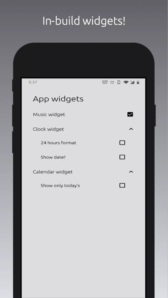 Screenshot di Aero - Minimalist Launcher