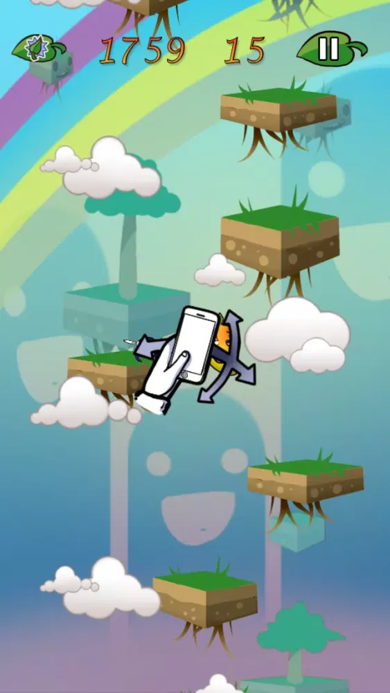 Frutiveges - The Amazing Fruit Jump - Free Mobile Edition スクリーンショット