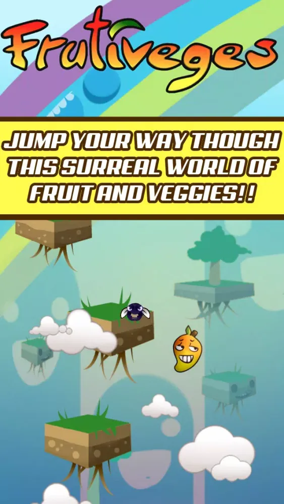 Frutiveges - The Amazing Fruit Jump - Free Mobile Edition スクリーンショット