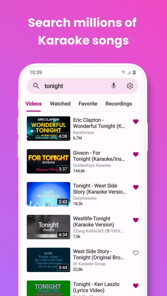 Zrzuty ekranu Karaoke Pro