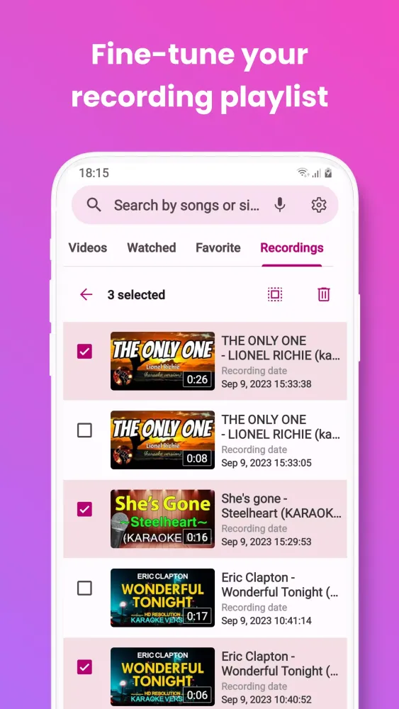 Zrzuty ekranu Karaoke Pro