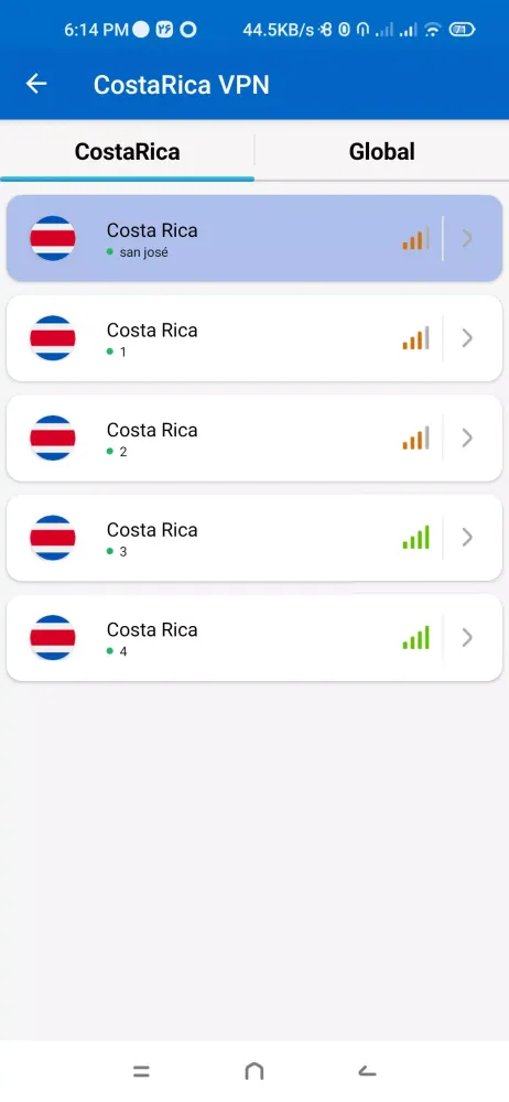 Costa Rica VPN - Fast & Secure應用截圖