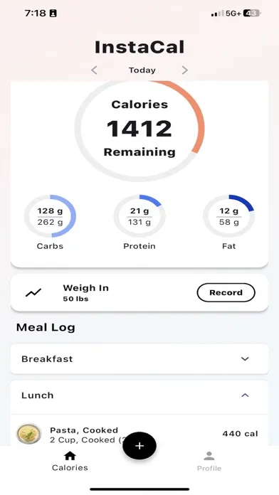 InstaCal - Calorie Tracker Screenshots