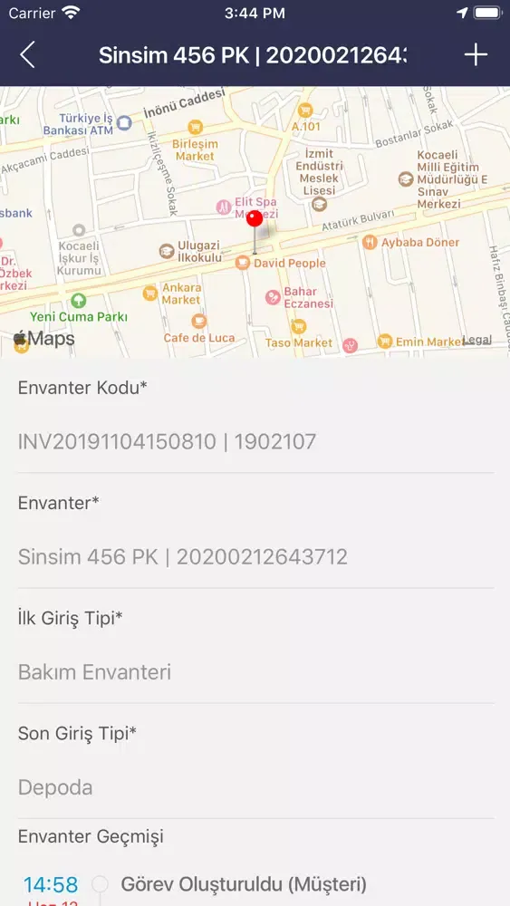 Screenshot di Kar-Des Müşteri Mobil