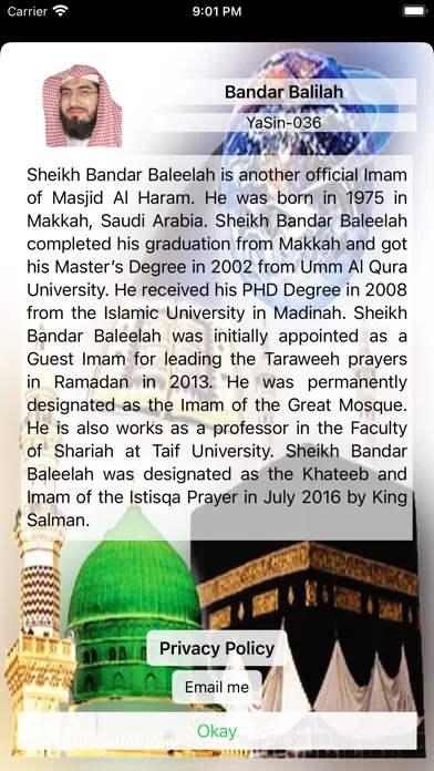 Ảnh chụp màn hình của Imams of Masjid al Haram