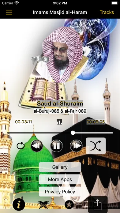 Ảnh chụp màn hình của Imams of Masjid al Haram