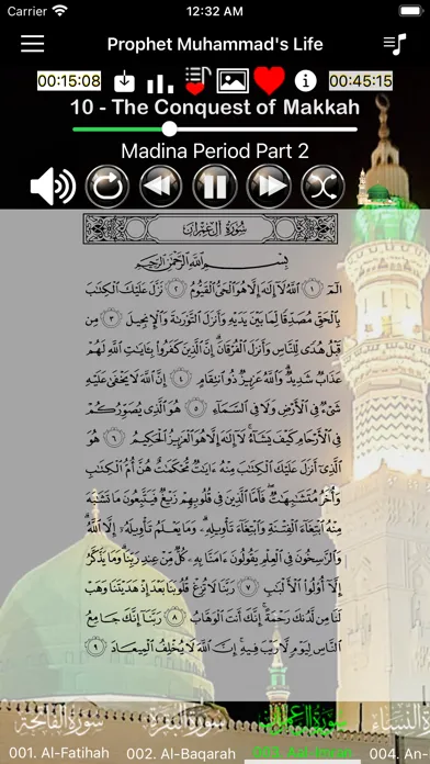 Zrzuty ekranu Life of Prophet Muhammad Audio
