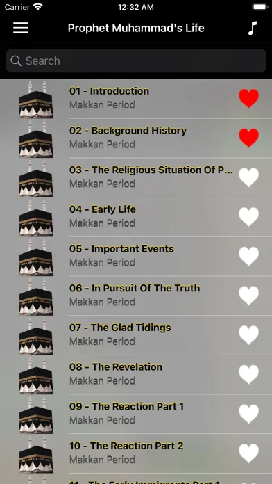 Zrzuty ekranu Life of Prophet Muhammad Audio