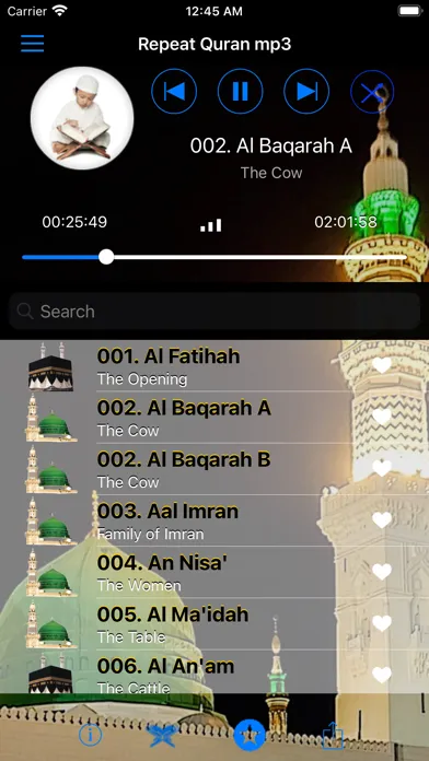 Screenshot di Muallim Repeat Quran Offline