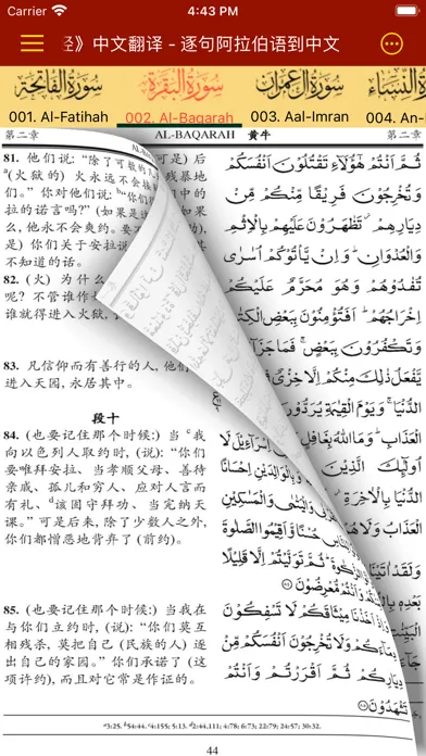 Capturas de pantalla de Quran Chinese Translation