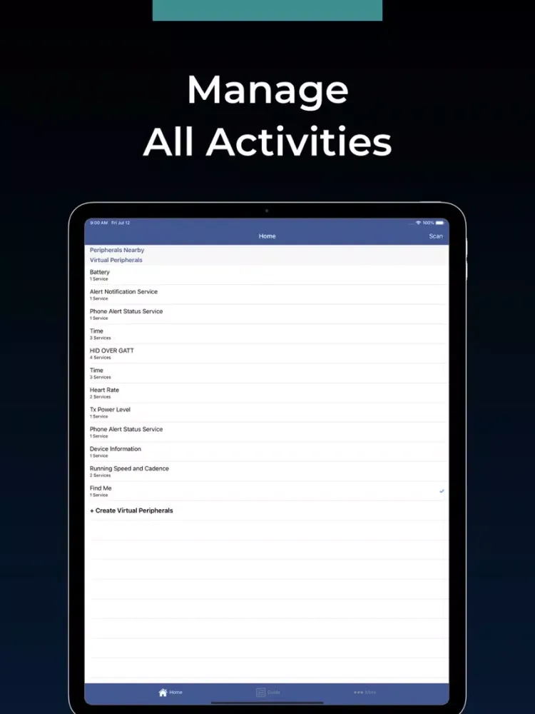 BT Notifier App for Smartwatch iPad  Screenshots