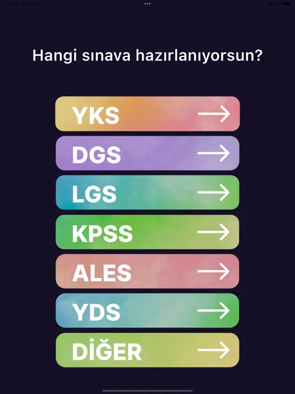 Zrzuty ekranu Sınava Odaklan: YKS DGS LGS iPad 