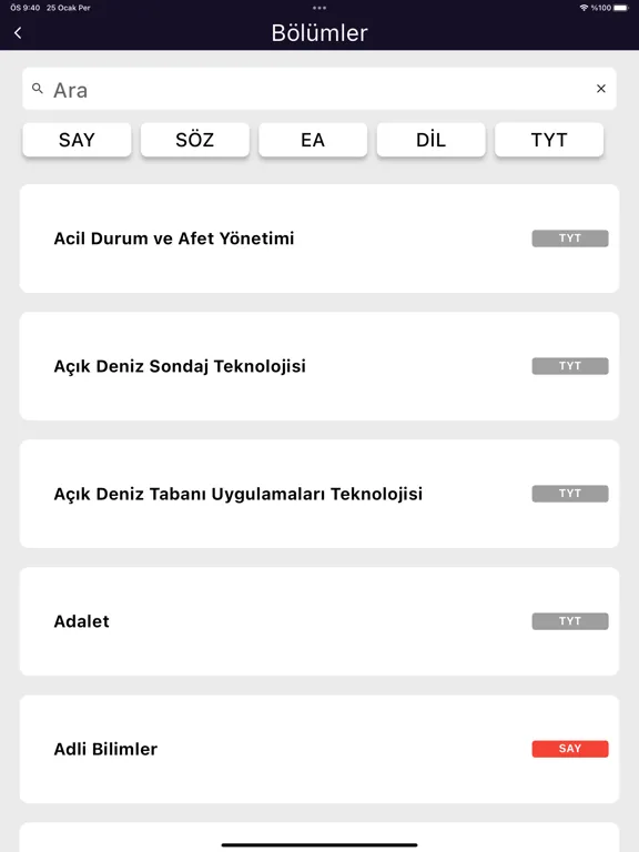 Zrzuty ekranu Sınava Odaklan: YKS DGS LGS iPad 