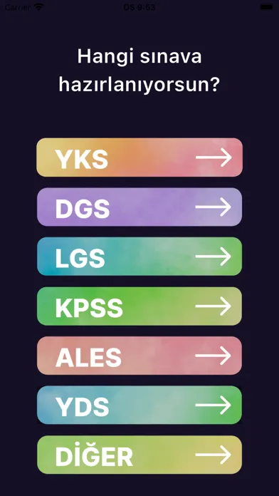 Zrzuty ekranu Sınava Odaklan: YKS DGS LGS